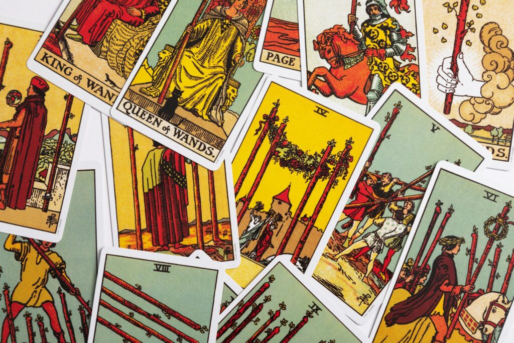 A tarot card collection