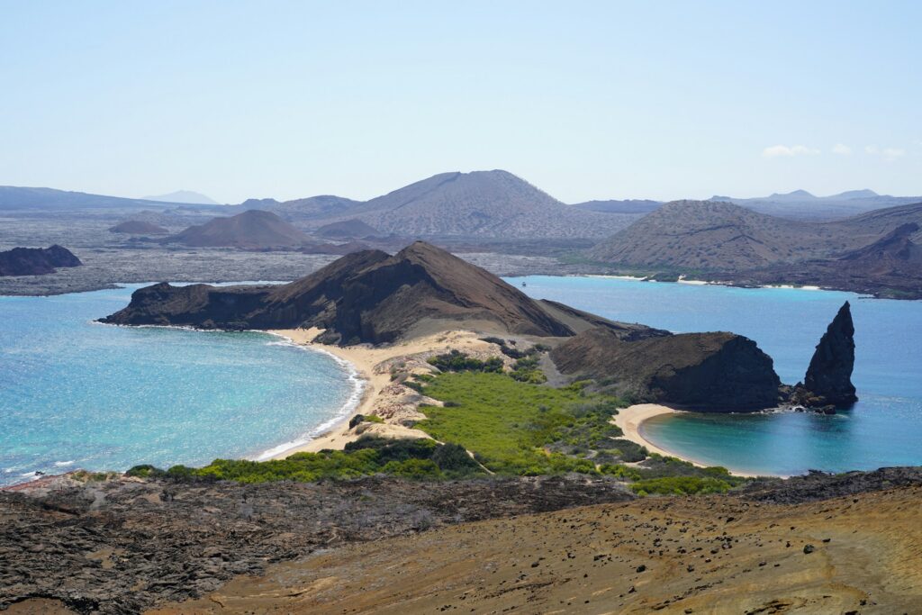 Beaches in the Galapagos islands