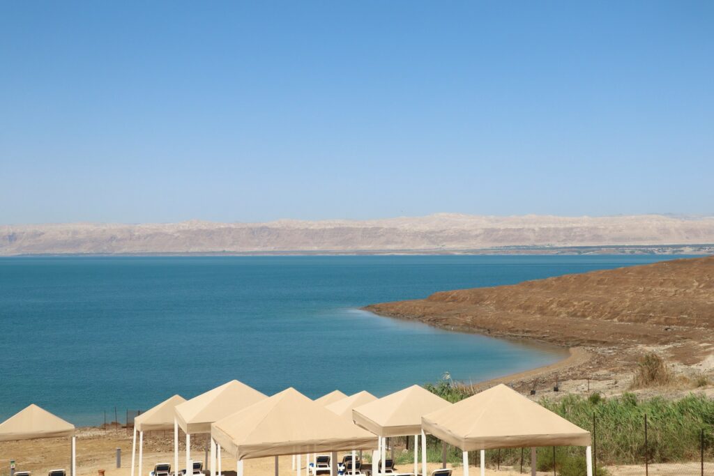 Banks of the Dead Sea in Jordan