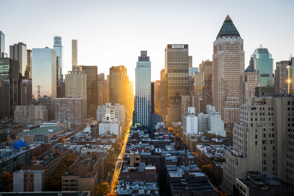 Early morning cityscape of New York City