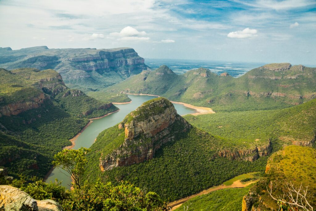 Mountains and forests in World's End, South Africa