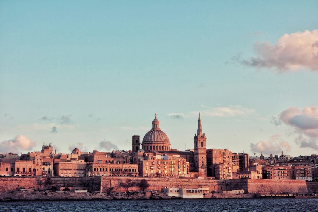 Sunset in Valletta, Malta