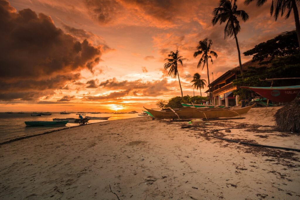 photography of beach during golden hour