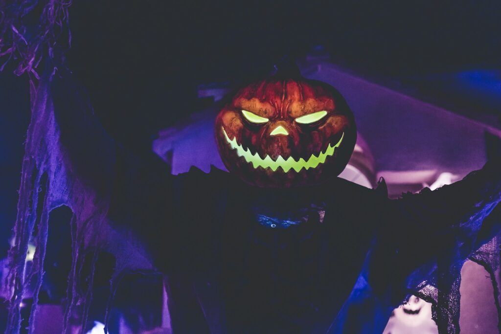 Halloween scary pumpkin